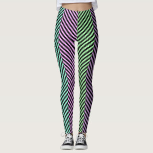 Pastel zigzag leggings
