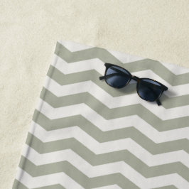 Pastel zigzag streep geometrische chevron strandlaken