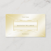 Pastel Zijderijgoud Luxurieus Verkleurd en stijlvo Visitekaartje (Voorkant)