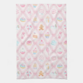Pastel Zoete Kerst Traktaties Theedoek (Verticaal)