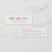Pastel Zoete Macarons Bakkerij Visitekaartjes (Voorkant / Achterkant)