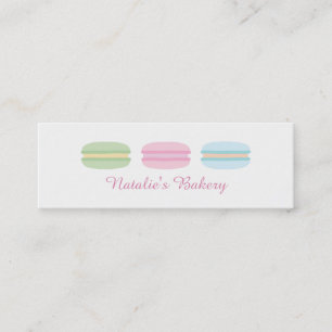 Pastel Zoete Macarons Bakkerij Visitekaartjes