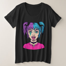 Pastel zoete meisjes cartoon stijl T-Shirt