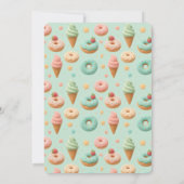 Pastel Zoete Verjaardags Mint Foto Kaart (Achterkant)