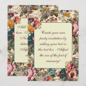  Pastel Zomer Bloemen Uitnodiging Sjabloon (Voorkant / Achterkant)