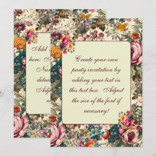  Pastel Zomer Bloemen Uitnodiging Sjabloon