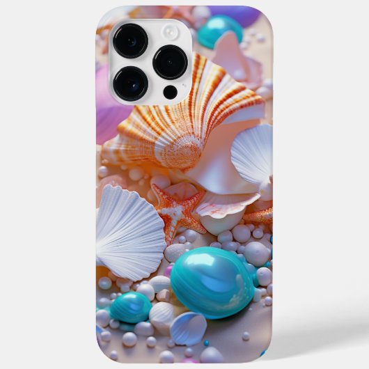 PASTEL ZOMER SCHELPEN OP HET STRAND Case-Mate iPhone CASE (Achterkant)