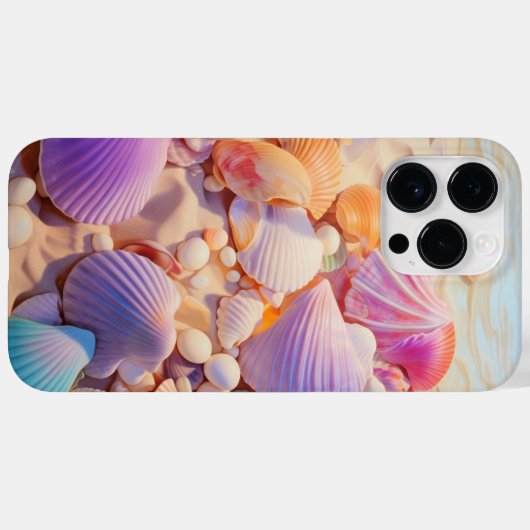 PASTEL ZOMER SCHELPEN OP HET STRAND Case-Mate iPhone CASE (Achterkant (horizontaal))