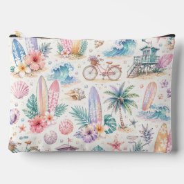 PASTEL ZOMER TROPISCHE BLOEMEN & SURFPLANKEN ETUI