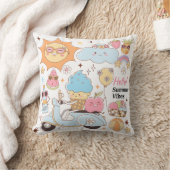 Pastel Zomer Vibes Kussen (Deken)