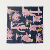 Pastel  zomercactus zonder naadloze patroon op dd wandkleed (Voorkant (horizontaal))