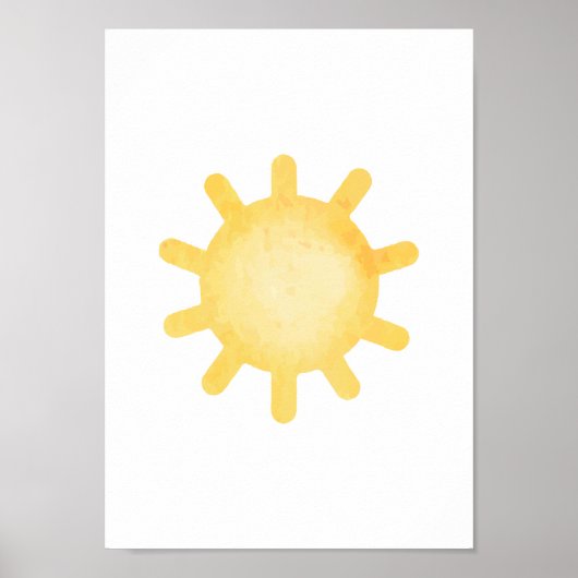 Pastel Zon Kinderkamer Poster Kinderkamer Decorati (Voorkant)