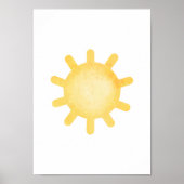 Pastel Zon Peuterkamer Poster Kinderkamer Decorati (Voorkant)