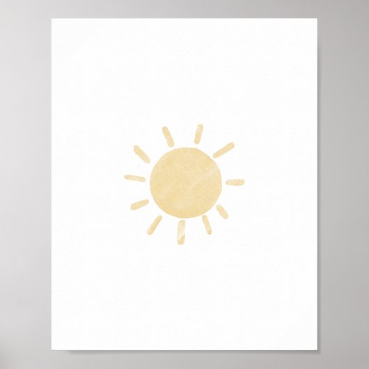 Pastel zonposter poster (Voorkant)