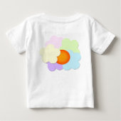 Pastel Zonsondergang Baby T-Shirt (Achterkant)