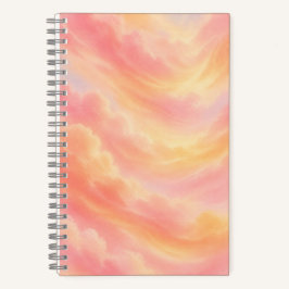 Pastel Zonsondergang Esthetisch Notitieboek | Roze
