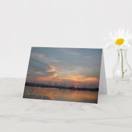 Pastel Zonsondergang Haven Kaart