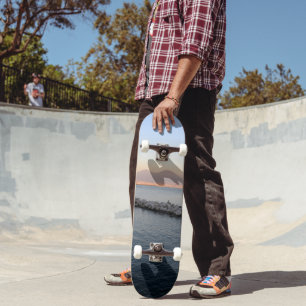 Pastel zonsondergang Napelsbaai met Mount Vesuvius Persoonlijk Skateboard