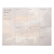 Pastel zonsondergangswolken, minimalistische weekp