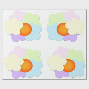 Pastel zonsopgang inpakpapier