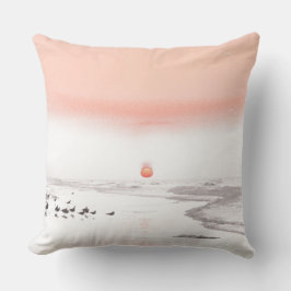 Pastel zonsopgang met meeuwen kussen