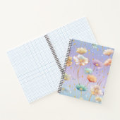  PASTEL ZWEVENDE WILLEKEURIGE BLOEMEN NOTITIEBOEK (Binnen)