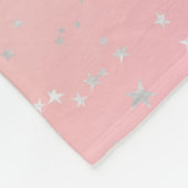 Pastel-zwirl-holografische sterren en lint-schatti fleece deken (Hoek)