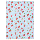 Pastelaardbeien dromen naadloos patroon klembord (Achterkant)