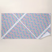 pastelbaksteenmozaïek strandlaken (Voorkant)