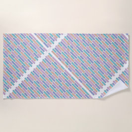 pastelbaksteenmozaïek strandlaken