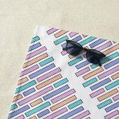 pastelbaksteenmozaïek strandlaken (In situ)