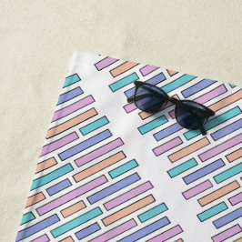 pastelbaksteenmozaïek strandlaken