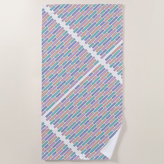 pastelbaksteenmozaïek strandlaken (Voorkant)