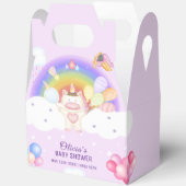 Pastelballon Eenhoorn Regenboog Baby shower Bedankdoosjes (Open)