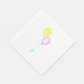Pastelballonnen servetten (Hoek)