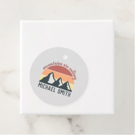  pastelbergen noemen monogram grijs bedankjes labels