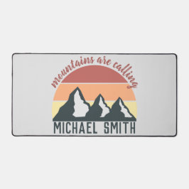  pastelbergen noemen monogram grijs bureaumat