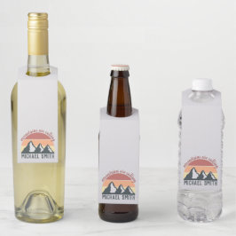  pastelbergen noemen monogram grijs flessenhanger