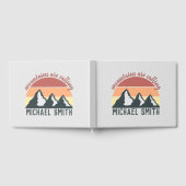  pastelbergen noemen monogram grijs gastenboek (Volledig)