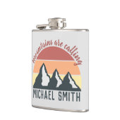  pastelbergen noemen monogram grijs heupfles (Links)