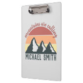  pastelbergen noemen monogram grijs klembord (Links)