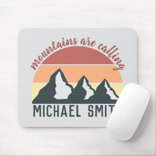 pastelbergen noemen monogram grijs muismat