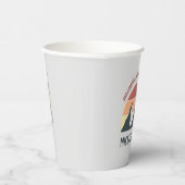  pastelbergen noemen monogram grijs papieren bekers (Rechts)