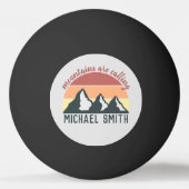  pastelbergen noemen monogram grijs pingpongbal (Voorkant)