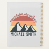  pastelbergen noemen monogram grijs planner (Achterkant)