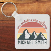  pastelbergen noemen monogram grijs sleutelhanger (Voorkant)