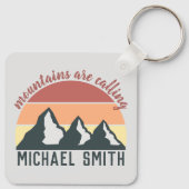  pastelbergen noemen monogram grijs sleutelhanger (Achterkant)