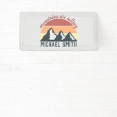  pastelbergen noemen monogram grijs spandoek (Insitu)