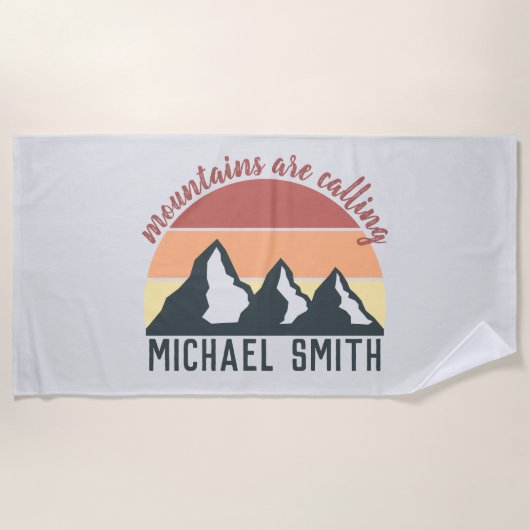  pastelbergen noemen monogram grijs strandlaken (Voorkant)