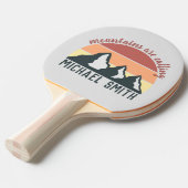  pastelbergen noemen monogram grijs tafeltennisbatje (Voorkant Gekanteld)